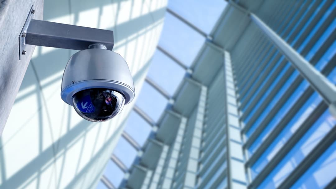 CCTV cameras and surveillance monitors